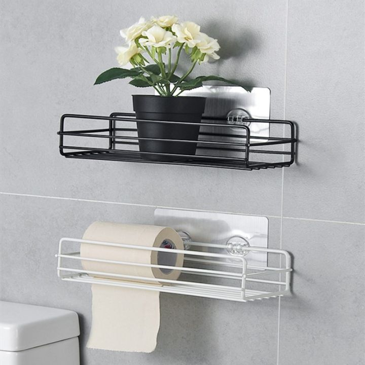 Bathroom%20Storage%20Rack%20Kitchen%20Organizer%20Shelf%20Black%20Shelves%20Corner%20Frame%20Iron%20Shower%20Punch%20Free%20Mounted%20Caddy%20Rack%20-%20Image%203