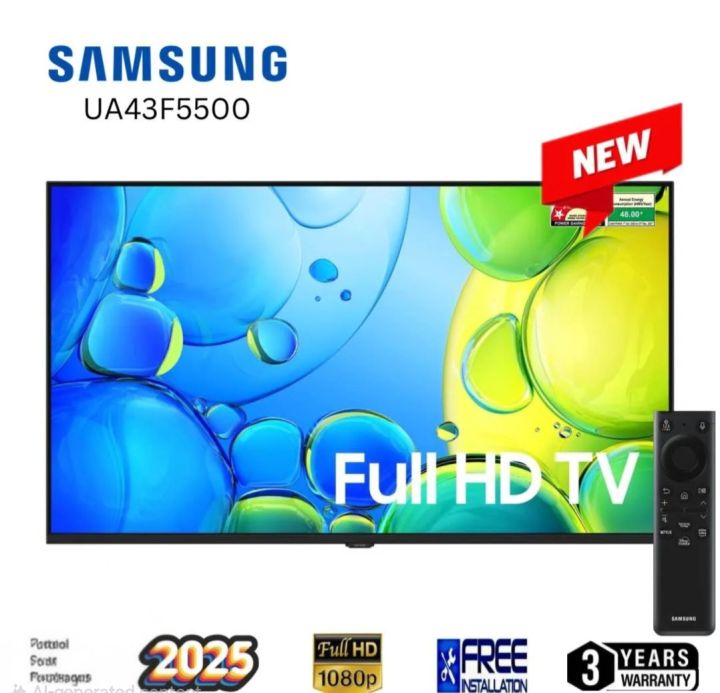 Samsung UA43F5550FUXXL - 43" Smart Full HD LED TV With 3 Years Warranty