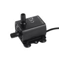 USB DC5V 4.8W Ultra-quiet Mini Brushless Water Pump Waterproof Submersible Fountain Aquarium Circulating 300L/H Lift 300cm. 