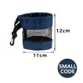 Polyester Golf Ball Storage Bag with Drawstring Closure - Mesh Pocket Design for Easy Organization, Available Gray/Blue/Black,.