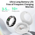 2024 COLMI R11 Smart Ring, Fidget Spinner Anxiety Relieve Ring with Charging Case for Men, Health Sleep Monitor, 5ATM Waterproof. 