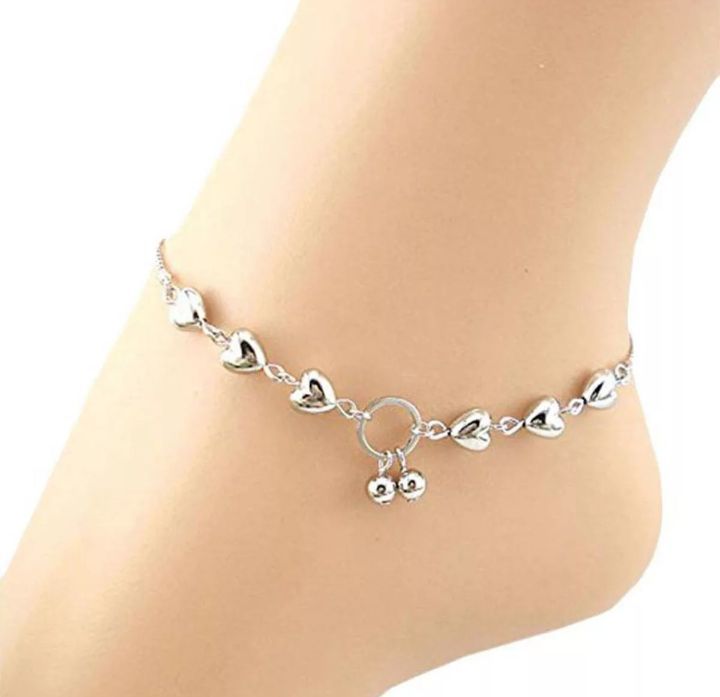 Charming%20Silver%20Love%20Heart%20Beaded%20Anklet%20%E2%80%93%20Fashionable%20Women%E2%80%99s%20Payel%20Nupur%20for%20Eid,%20Gift,%20or%20Casual%20Wear%20-%20Image%202