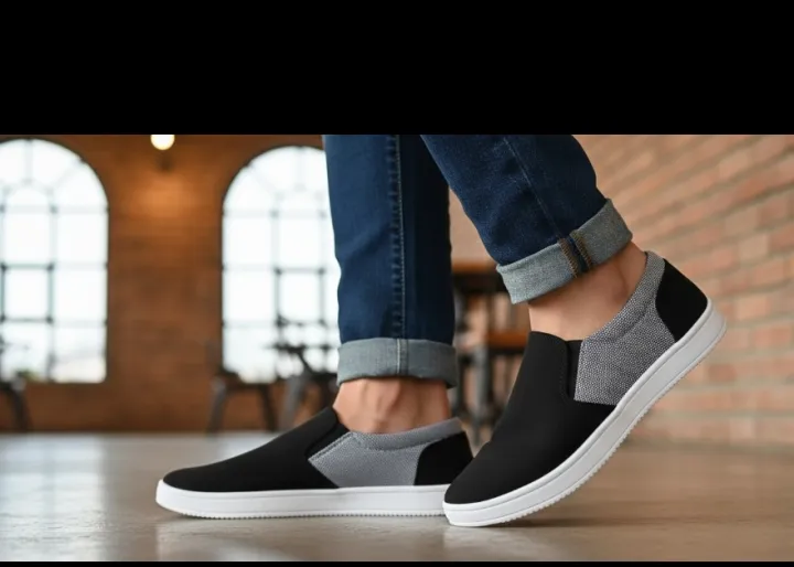 Sneakers%20check%20print%20slip%20on%20blue,black%20%20fashionable%20shoes%20medium%20cut%20design%20with%20rubber%20material%20sool%20-%20Image%202