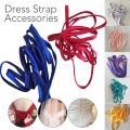 Adjustable Wedding Dress Zipper Replacement 4M & Corset Lace-Up Back Kit - 157 Inch Satin Ribbon with Ivory White Lace Trim.
