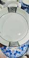 Ceramic 7 inch  Plates,  Set of 3, for Pasta, Salads, Grains, Noodles and Soups. 