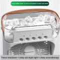 Portable Air Conditioner Fan , Small Air Conditioner Portable, Personal Evaporative Air Cooler with 3 Speed & 2 Mist, 3 Timer 7 Color Led, Portable Ac Unit Fan Mini Air Conditioner for Room Office Camping. 