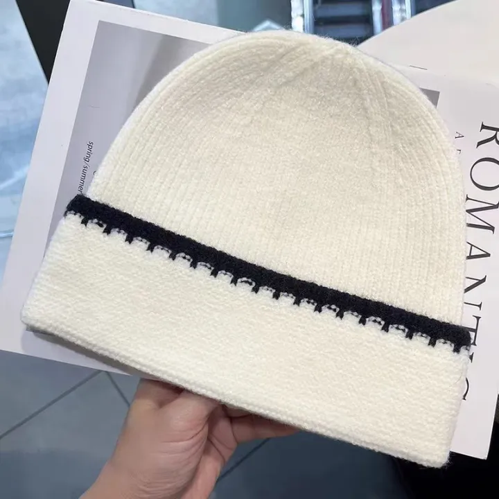 Minimally%20Color%20Blocking%20Striped%20Knitted%20Hats%20For%20Women%20Versatile%20In%20Autumn%20And%20Winter%20Fashionable%20And%20Trendy%20Warm%20Caps%20-%20Image%203