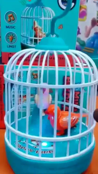 Voice Control Bird Cage Toy – Talking & Singing Electric Mini Parrot ...