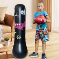 Inflatable Bopper Kids Punching Bag with Bounce-Back Action Inflatable Toys Bop Bag for Kids Presents with OPTIONAL Gloves. 