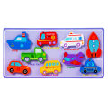 3D Puzzle Children's Early Education Toy Animal Transportation Velcro Sea Fruit Shape Funny DIY Paste Puzzle Toys  for Kids. 