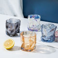 Butterfly Transparent Whiskey Twisted Glass Cup,High Beauty Water Cup Beer Glass Household Juice Glasses Cold Drink Glassware. 