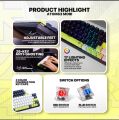 Fantech Mechanical Keyboard (Atom 63) (Mori Edition) and Atom 81 (Mizu Edition) RGB 3 Pins Hot swappable ---RED & BLUE SWITCH. 