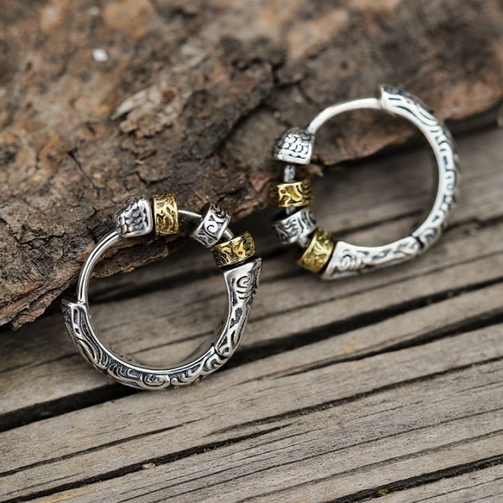 Thai%20Silver%20Creative%20Design%20Hoop%20Earrings%20for%20Women%20Men%20Metal%20Chunky%20Huggies%20Hiphop%20Party%20Jewelry%20Gifts%20-%20Image%207