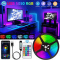 Bluetooth LED Lights Strip 5050 Smart APP Remote Control Flexible Diode Lamp RGB Tape Backlights Game Room Christmas Decoration.