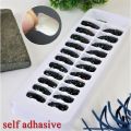 Fashion 24 pcs Set of Chrome Magnetic False Nails / Sticky Glue ADHESIVE Nail / Press on Nails Set For Girls / Artificial Chrome Nails For ladies/ Professional and Branded nails for Women/ Fashion Nahun high quality by HBI. 