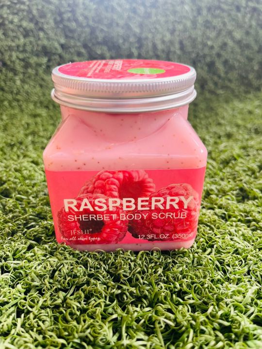 Raspberry Body Scrub For Smooth Skin 350ml