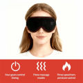 Heating Massage Eye Mask - Hot Compress Relieves Fatigue Dark Circles Aids Sleep 3 Gears Heat & Vibration (For Eye Strain).