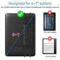 Leather Tablet Hand Strap Elastic Anti Drop EReader Holder Universal Security 6-7 Inch Tablets-Stand Handle Grip Secure Holding. 