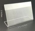 x10 pcs mini acrylic sign display holder price name card tag label stand. 