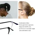 2/40pcs Silicone Ear Hook Anti-slip Glasses Leg Ear Sleeve Bracket Fastener Sunglasses Accessories Grip Anti-fall Eyewear Holder. 
