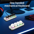 Mini Macro Mechanical Keyboard 4 Keys USB Wired RGB Gaming Custom Programming Portable Keypad Hot Swap Switch for Photoshop. 