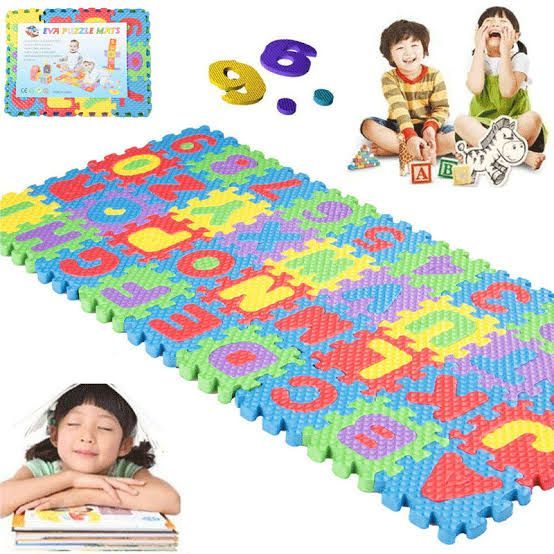 36 PCs Eva Puzzle Mats Alphanumeric(ABC, 123)