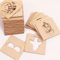 Stencils with different shapes for drawing. 