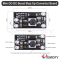 Mini Step-Up DC-DC Voltage Converter Module 3.7V to 5V 8V 9V 12V Boost Board 1.5A | Hemofy |. 