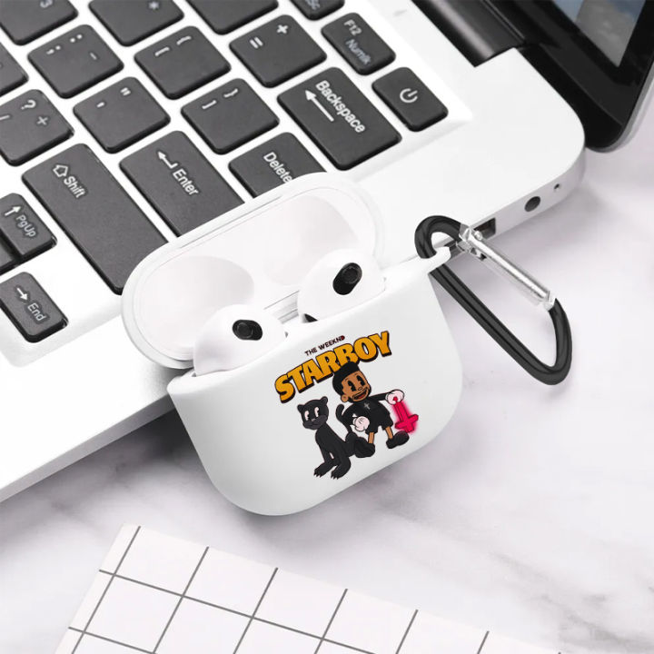 Singer The Weeknd Cartoon StarBoy Airpods Case Cover For Wireless Earphone For Airpods 1 2 3 Pro 2 Generation Case Gift for Fans