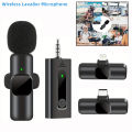 New Wireless Lavalier Microphone Portable Audio Video Recording Mini Microphone for iPhone Android PC Camera Live Gaming Phone. 