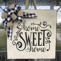 welcome home sign, size 12 x 12 inch. 