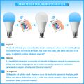 RGB Smart LED Bulb Dimmable Tuya Gu10 C37 A60 T37 E14 E27 B22 Light Wifi Magic Lamp AC 110V 220V Works with Alexa  Home lightify. 