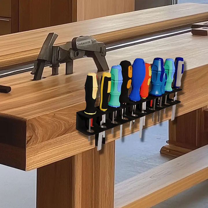 Heavy Duty Screwdriver Storage Rack Storage Organizer Screwdriver Rack Tool Rack Pliers Holder Tool Screw Organizer Wall Mount