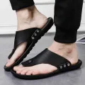 Men Summer Flip Flop Beach Slipper Comfortable T-Strap Open Toe Slipper. 