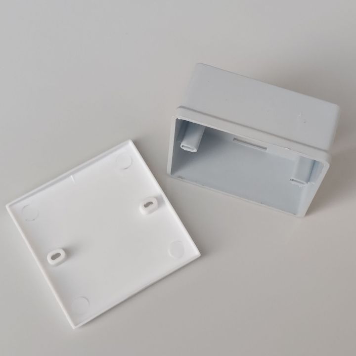 Plastic Box 3.5x3.5 Inches Adaptable Junction Box ( Plastic Enclosure Box Electronic Project Instrument ) Best For DIY Electronics Project & Etc