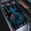 Black Mouse Pad Star Trek Laptop Offices Mousepad Desktop Decor Extended Pads Pc Keyboard Mice Mat Large Gamer Table Mat Playmat. 