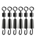 30/50PCS Bearing Swivels Ball Bearing Swivel Solid Rings Fishing Connector Ocean Boat Quick Fast Link Connector. 