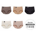 5Pcs/Set Seamless Underwear Women Antibacterial Crotch 7A Mulberry Silk Panties Girl Sports Yoga Briefs Ice Silk Waist Panty. 