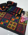Unstitched Applic Style Computer Embroidery 3 Piece Dress for Women & Girls// Applique Style Computer Embroidery Lawn Cotton Suit. 