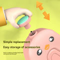 Electric Baby Nail File Set – Safe Nail Trimmer & Buffer for Infants, Toddler Nail Clipper Kit with Multiple Grinding Heads. 