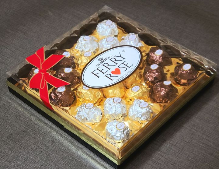 ferry rose wafer chocolates(24 chocolate balls), chocolate gift box