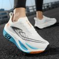 Unisex 2025 Full Carbon Plate Running Shoes Professional Marathon Racing Lightweight Bounce Cushion Breathable Sports Sneakers. 