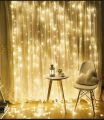 curtain light-10 X 10 Feet jaal - Warm White Color - With Multi Function Box Full 10×10 jaal. 