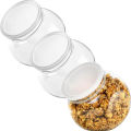 48oz Round Plastic Candy Jars with Lids for Candy Buffet,Kitchen & Office Desk,Plastic Jars with Lids for Candy,Cookies & Snacks. 
