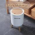 Muji wood grain trash can minimalist style trash can minimal wooden leg design home decor (ready to ship) (Destination Store). 