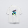 Toddler T-shirt Cute Monster Print Short Sleeve Crewneck Tops 2025 Summer New Design Tees Boys Girls Casual Sports Loose Clothes. 