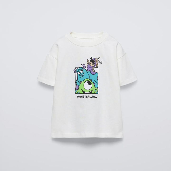 Toddler T-shirt Cute Monster Print Short Sleeve Crewneck Tops 2025 Summer New Design Tees Boys Girls Casual Sports Loose Clothes