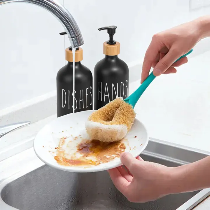 Black%20Dish%20Soap%20Dispenser%20Set%20for%20Kitchen%20Sink%20Hands%20Soap%20and%20Dishes%20Detergent%20Storage%20Bottle%20Refillable%20Bottles%20-%20Image%204