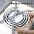 Plastic Folding Basins Portable Wash Basins Folding Laundry Tub Adult Baby Bath Basin Bathroom Kitchen Accessories Wash Basin.