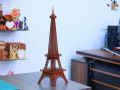 Laser Cut Eiffel Tower 3D Wooden Puzzle Eiffel Tower Architectural Model 3mm Vector File. 